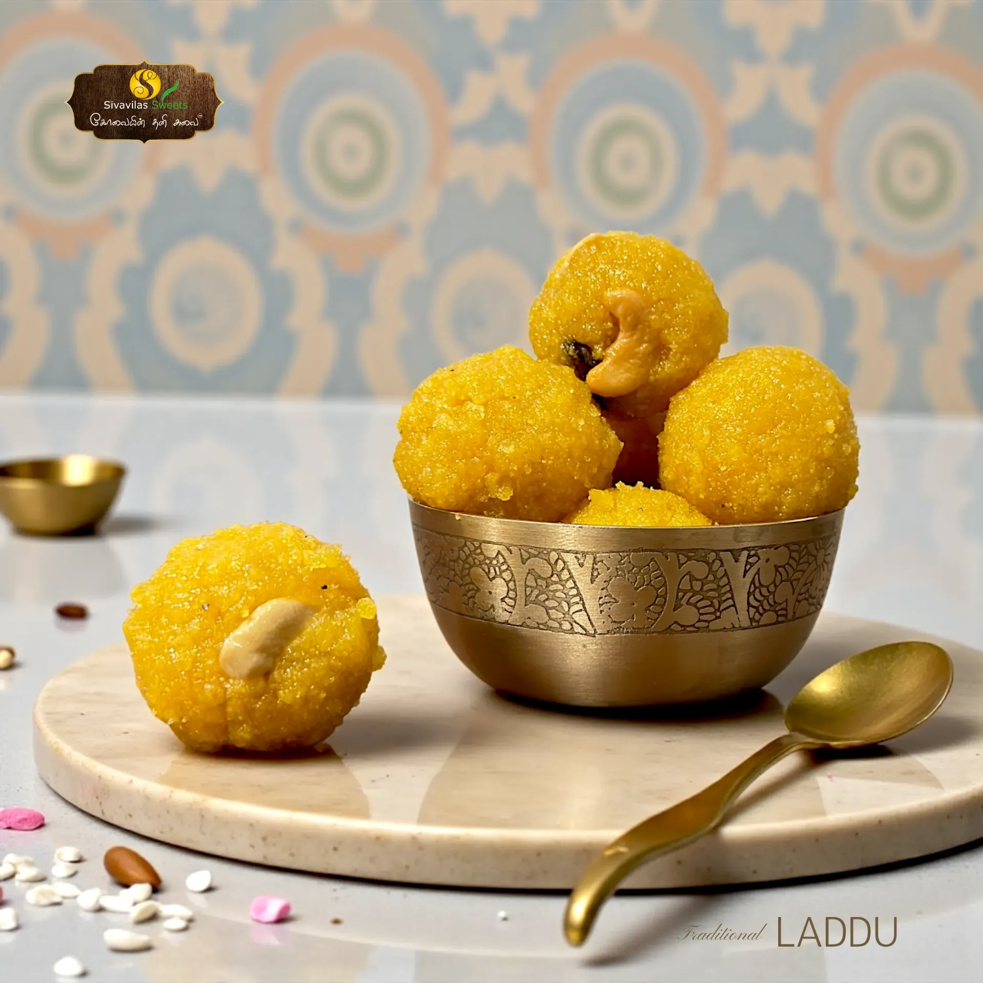 TRADITIONAL YELLOW LADDU