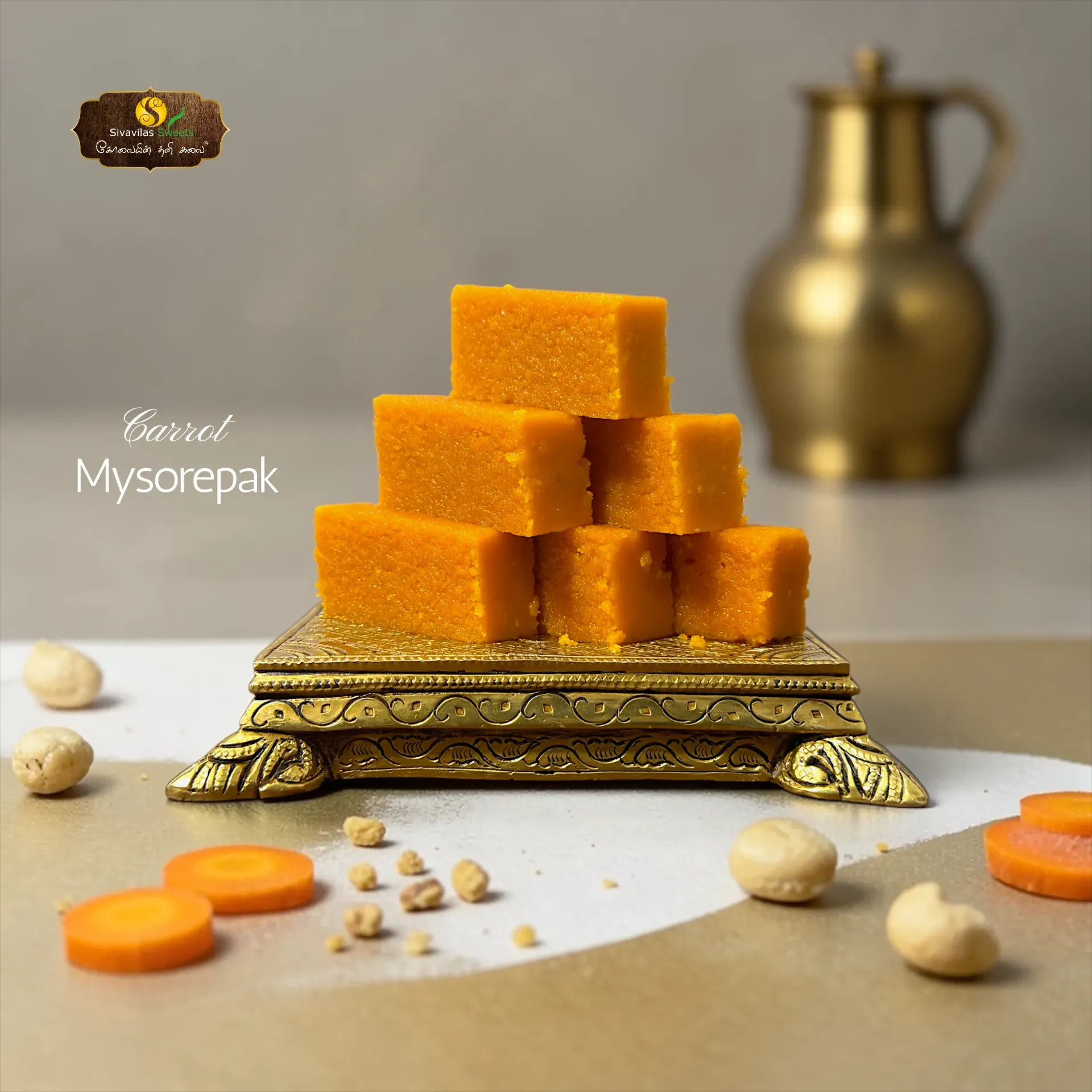Carrot Mysore Pak