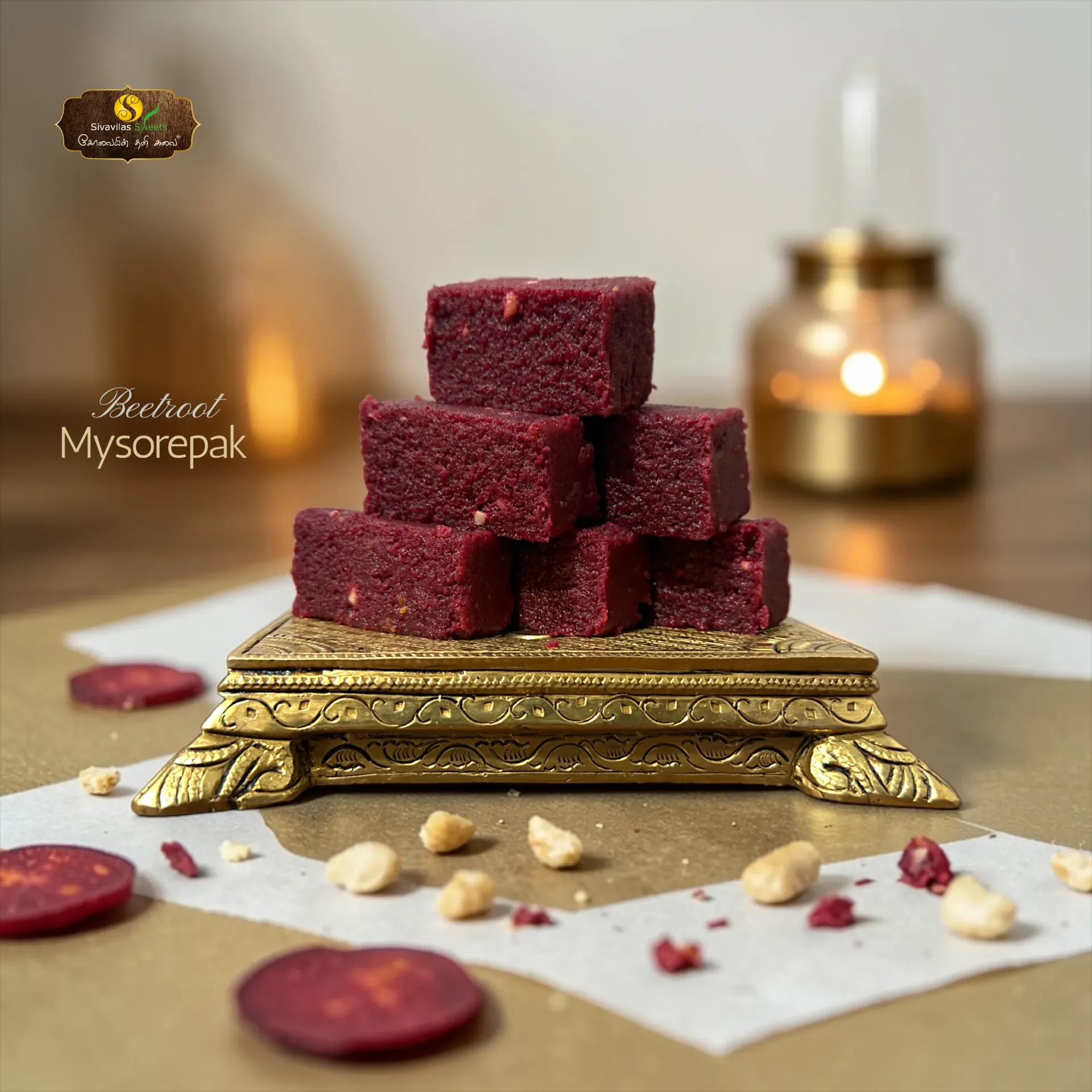Beetroot Mysore Pak